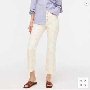 J.Crew 10” Demi-Boot Crop Eyelet Jean Size 28 NWOT